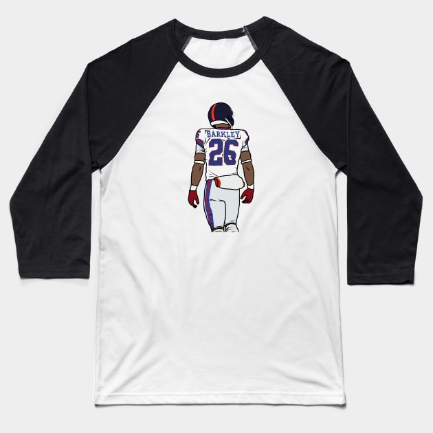 Saquon Barkley Back-To Baseball T-Shirt by rattraptees